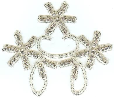 1104 Iron on Rhinestone Applique